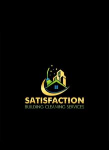 Satisfaction Logo with black Background